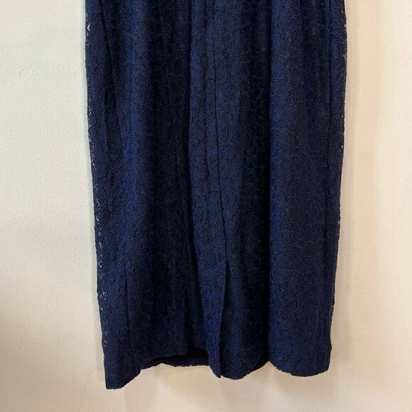 Aritzia Babaton Marsden Blue Lace Sleeveless Dress - Picture 8 of 11